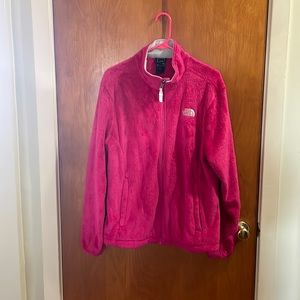 Pink north face fleece